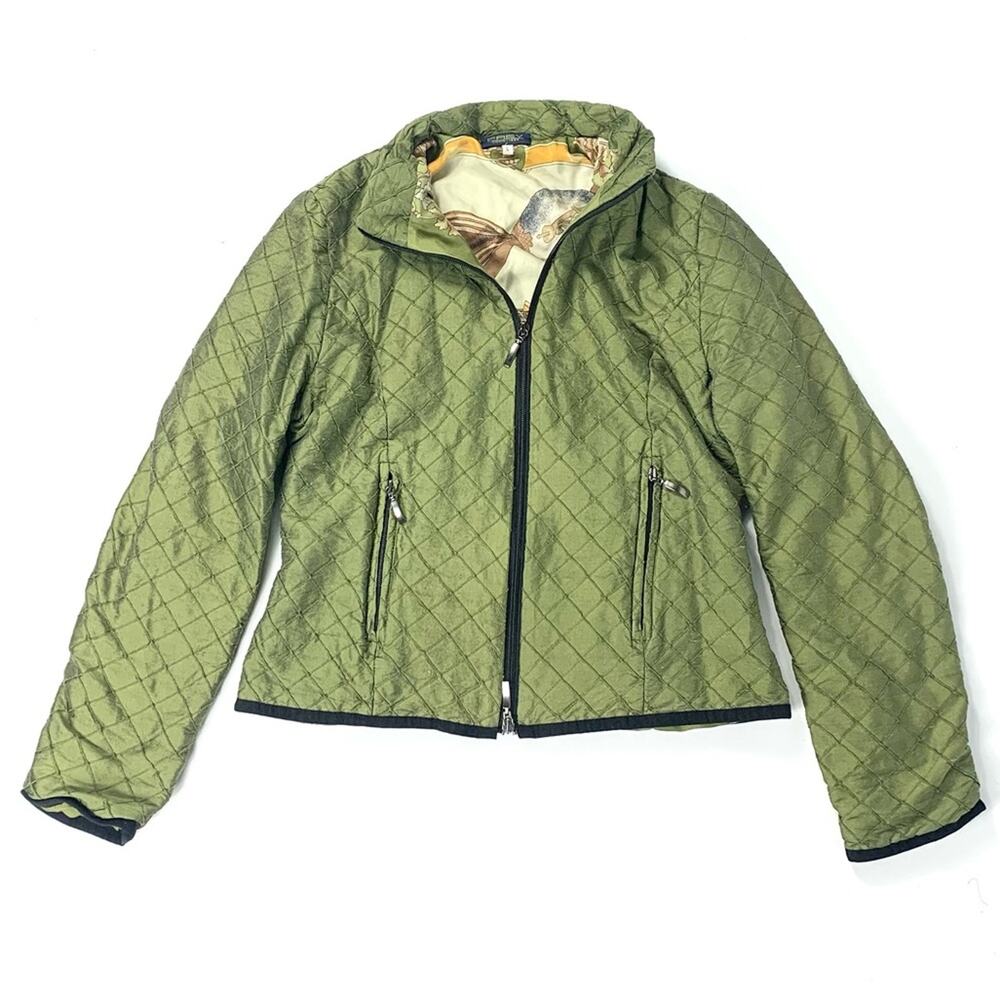 Frey Como Italy Quilted Silk Jacket